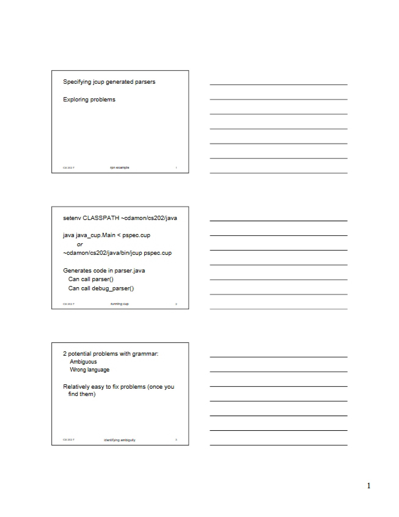 Compiler Construction Lecture Notes