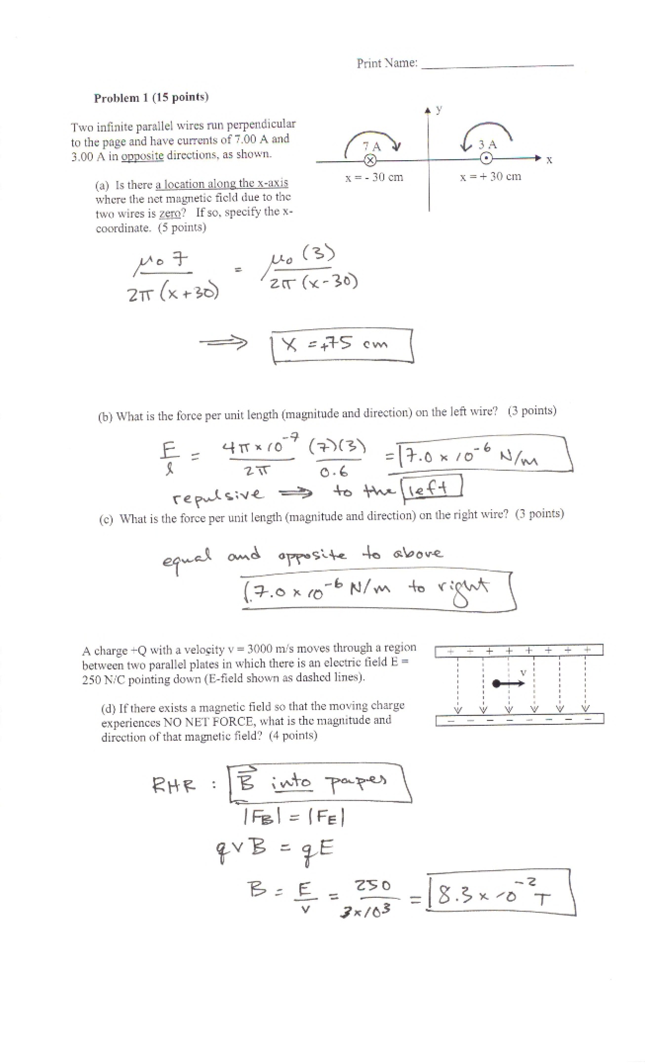 Midterm 2 Solutions Spring 2007
