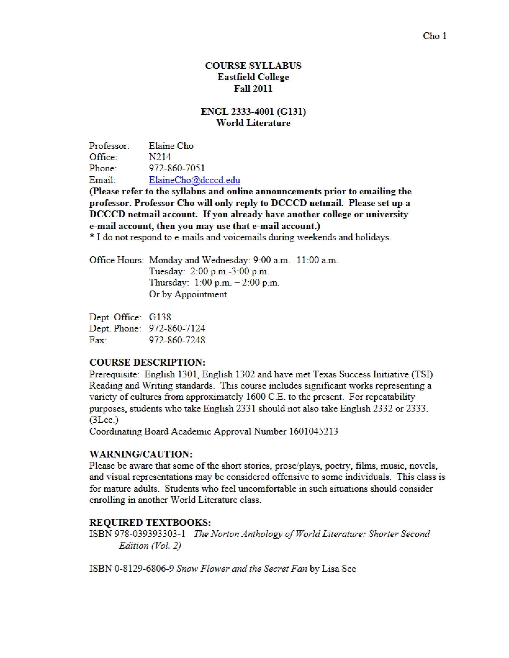 Syllabus