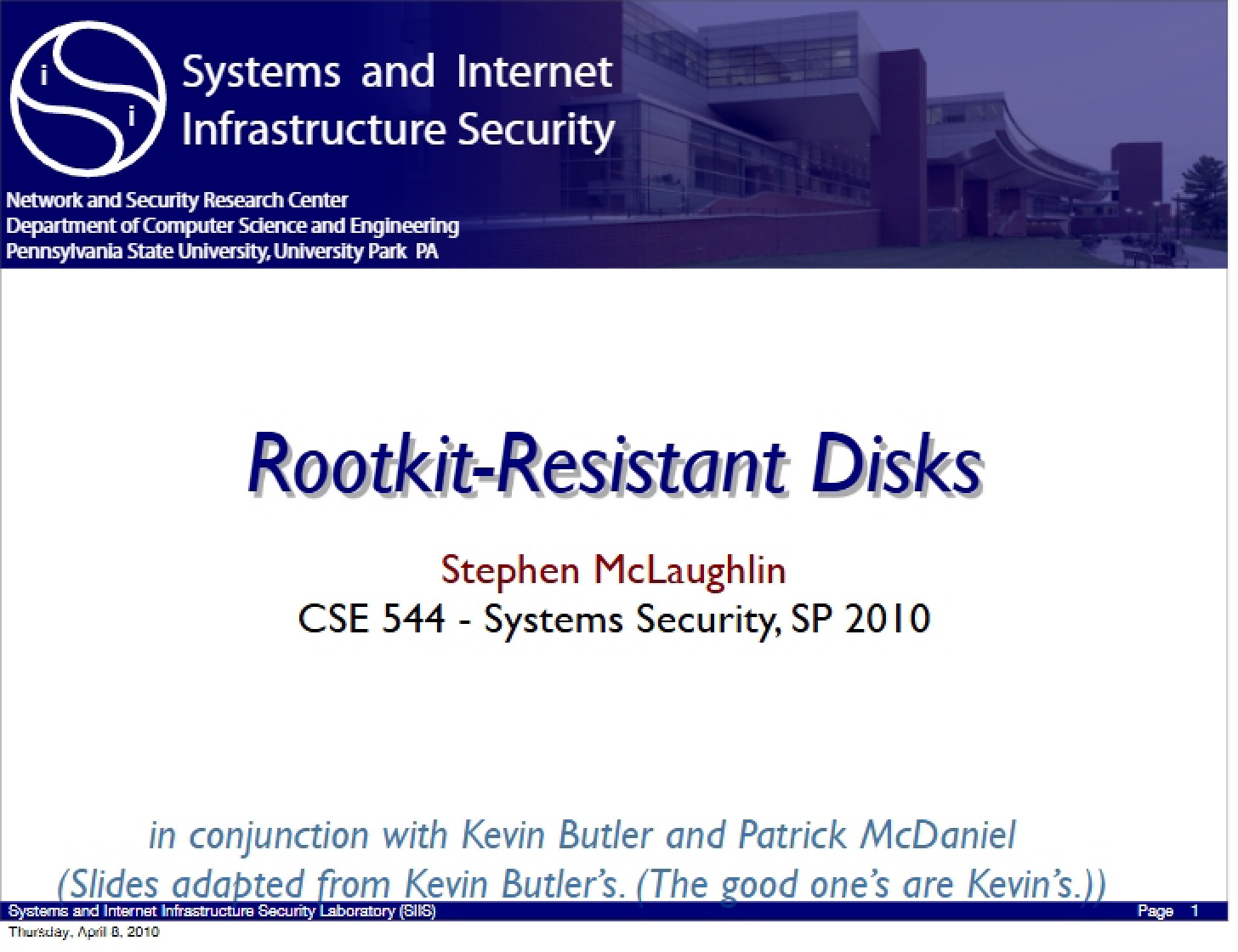 Disks Resistant to Rootkits