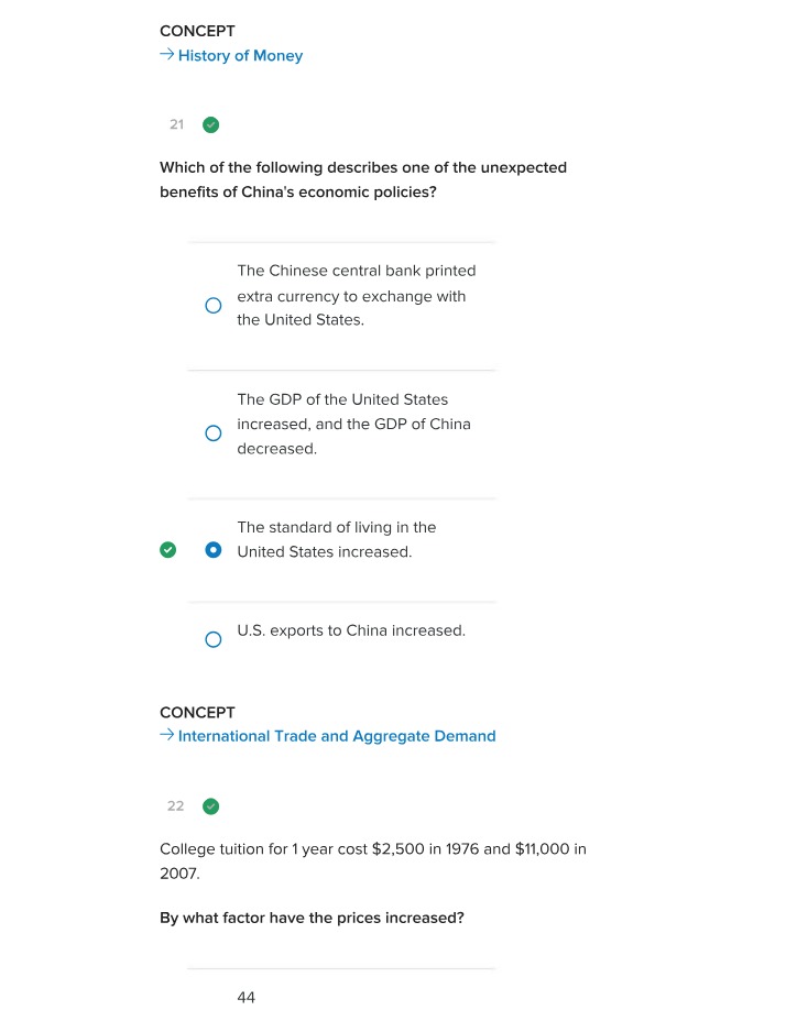 Exam - China's Economic Policies and the History of Money