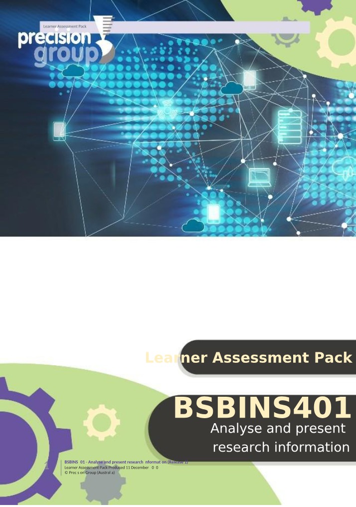 LAP Assessment Answer for BSBINS401