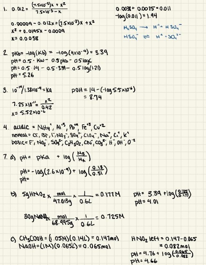 Acidity, Basicity, and Thermodynamics Practice Problems