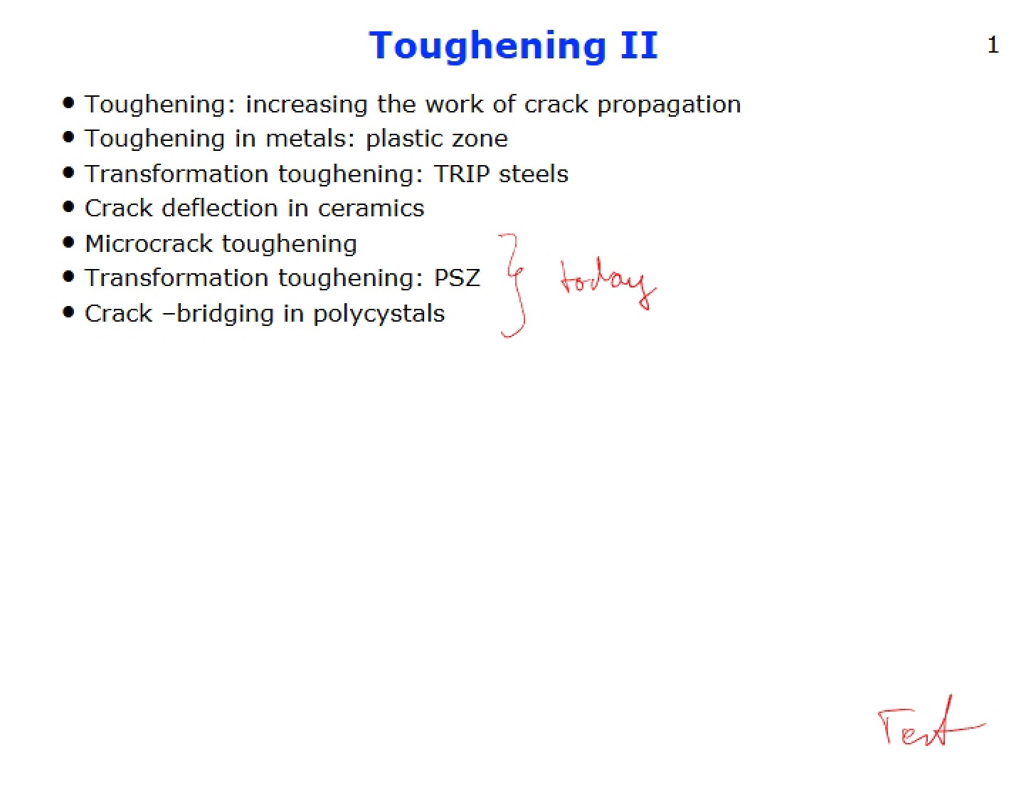 Part 2 Toughening