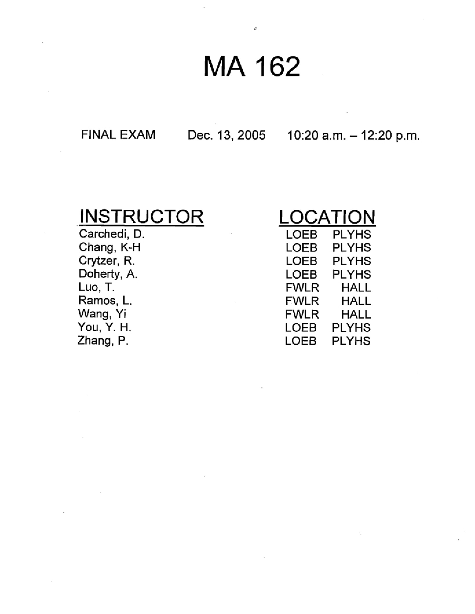 Course Final Assessment