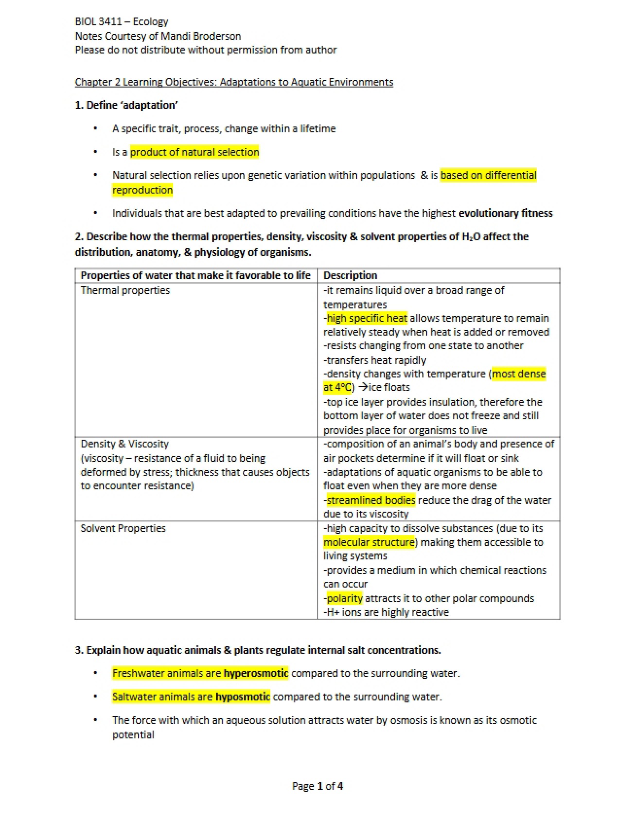 Ecological Principles Overview
