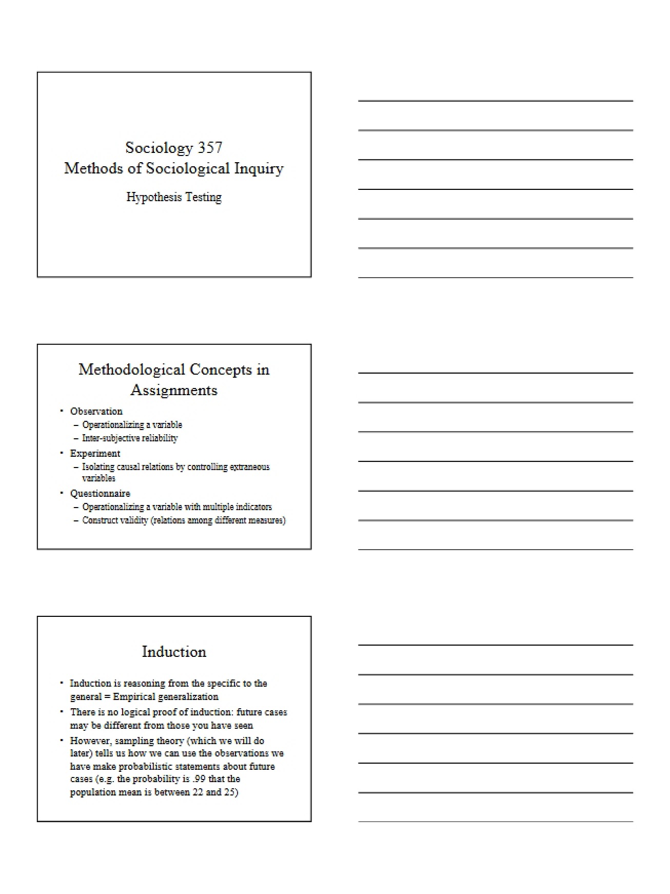 Sociological Inquiry Methods - 6 Pages