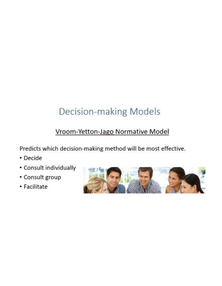 Models of Decision-making