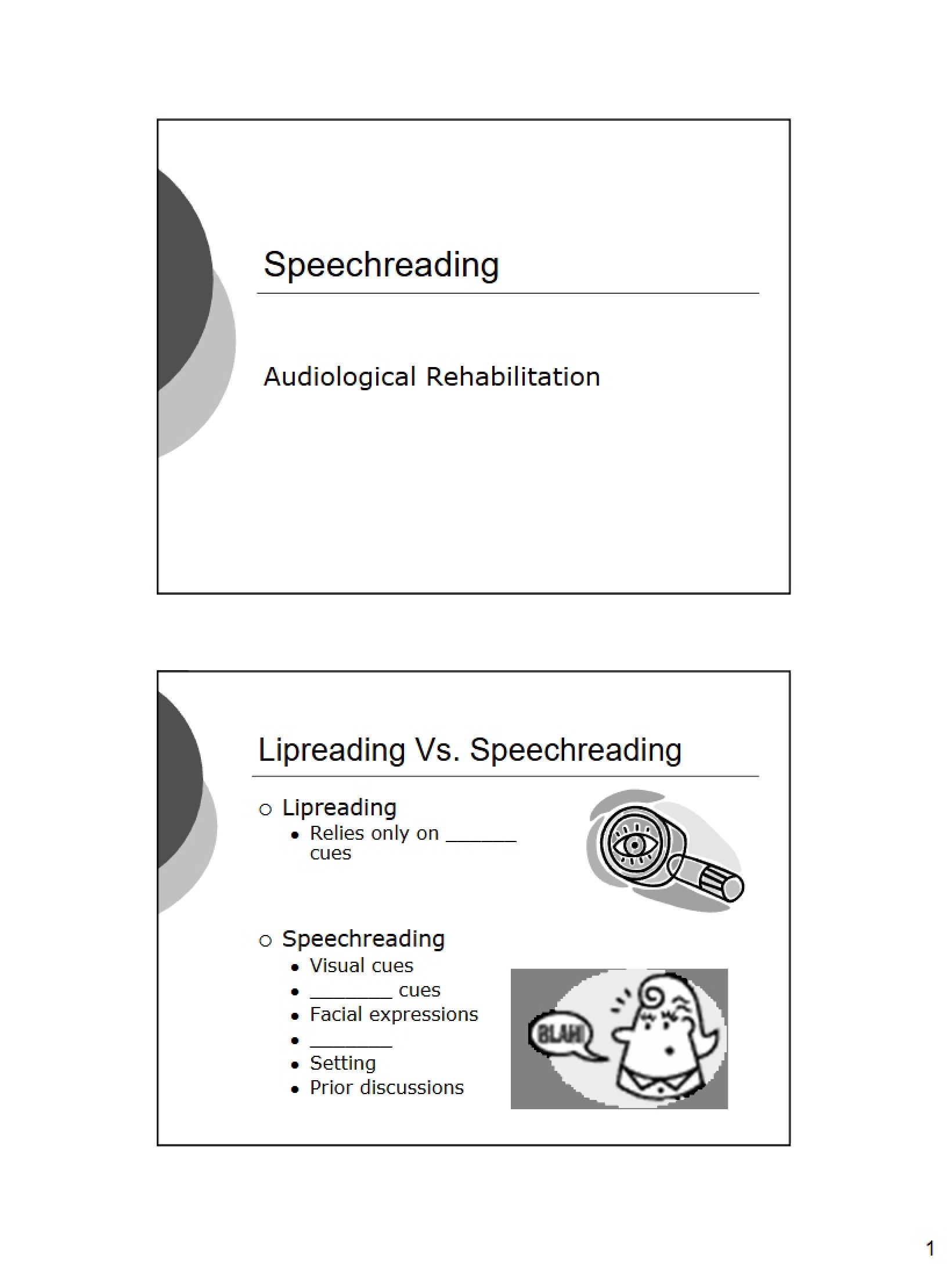 Reading Speech