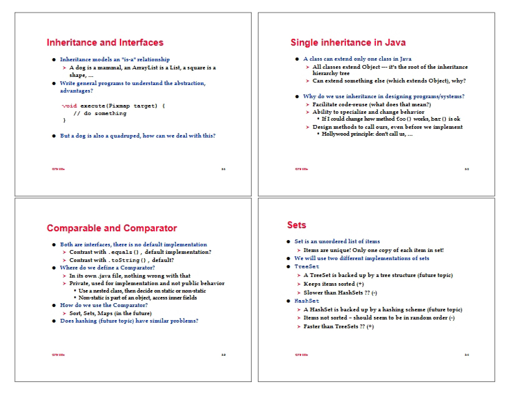 Interfaces and Inheritance