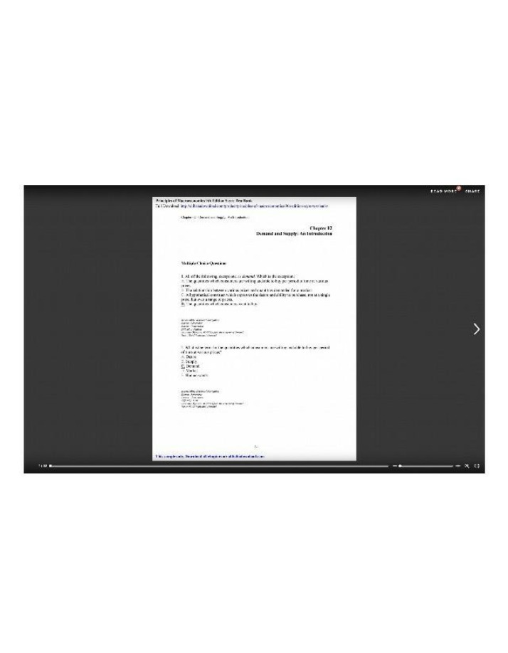 Test Bank - Principles of Macroeconomics 9th Edition