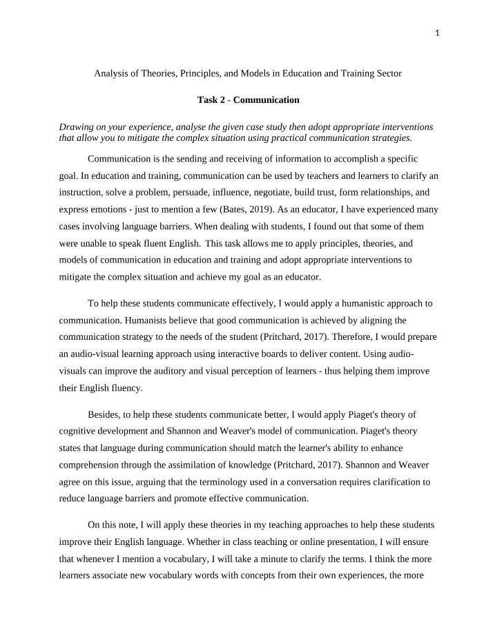 Strategies for Effective Communication in Education and Training