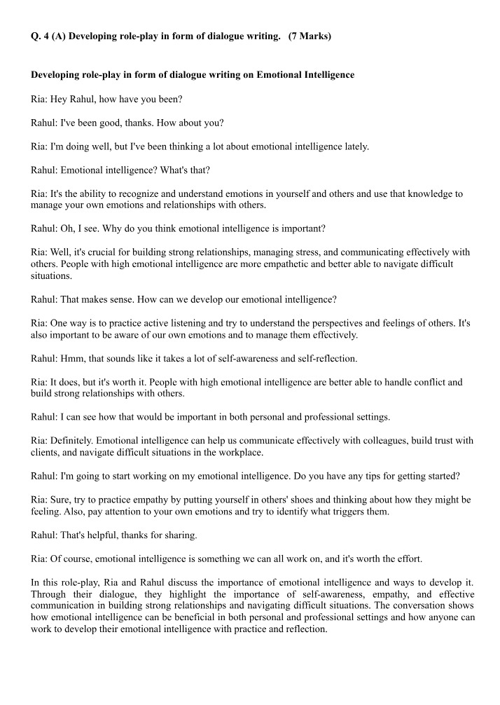 Writing Dialogue