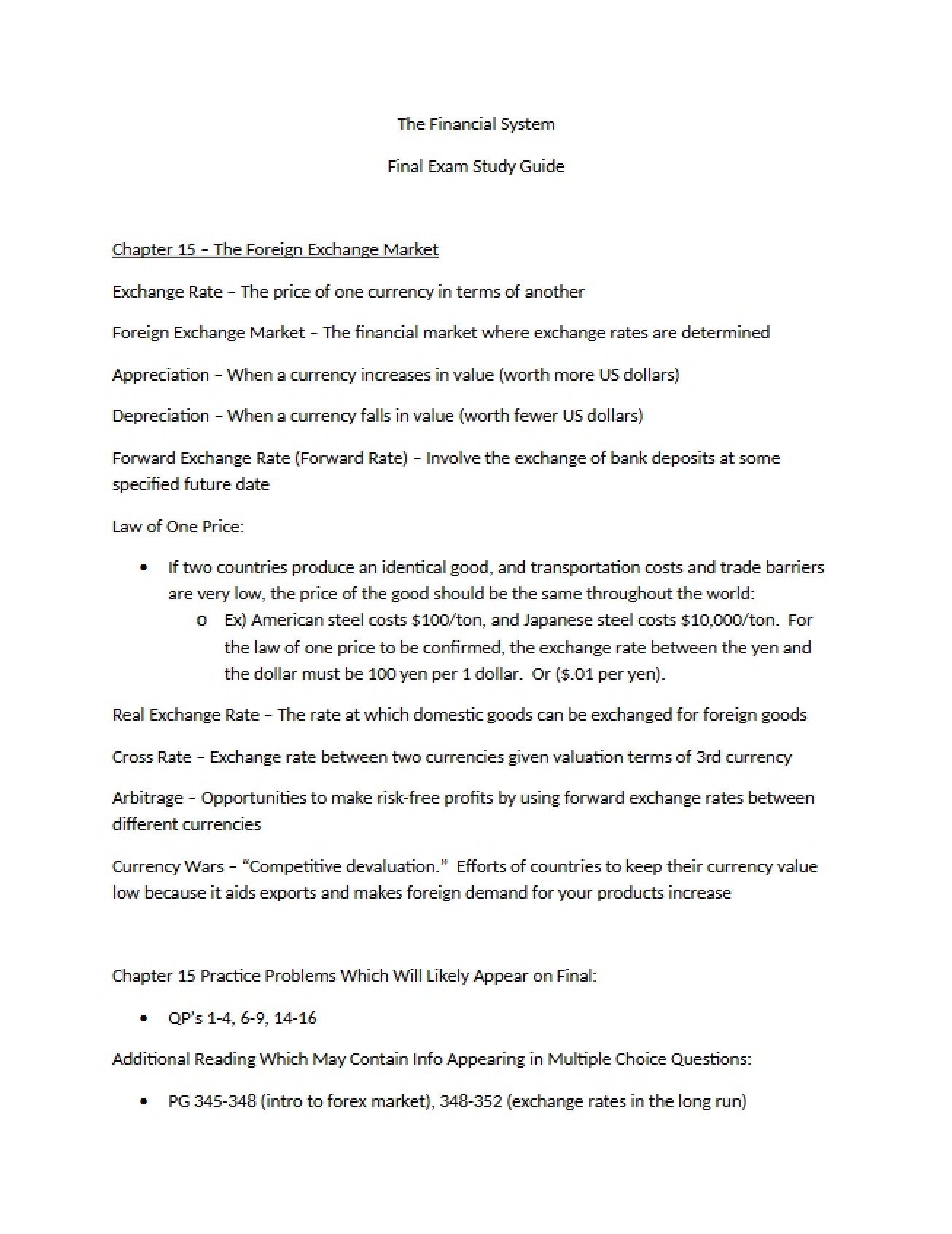 Financial System Final