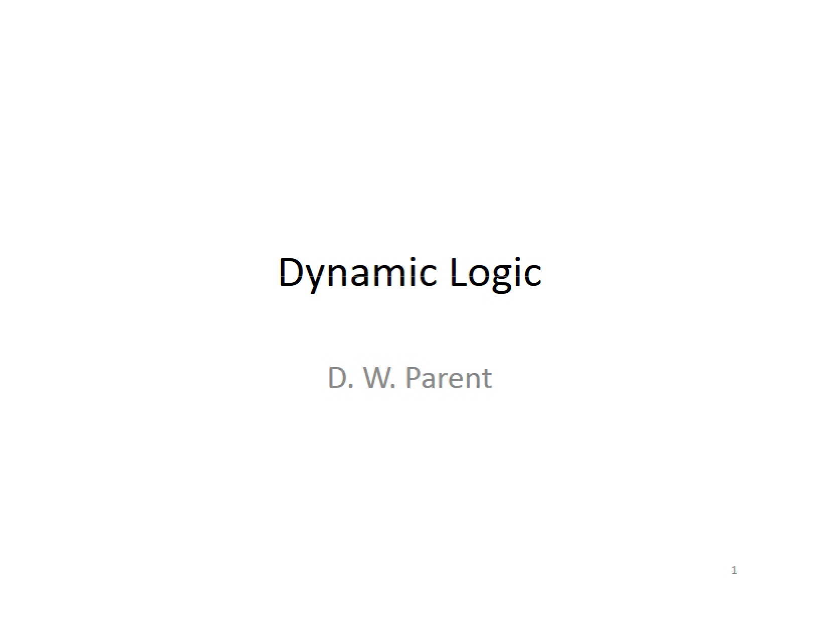 Logic Dynamic