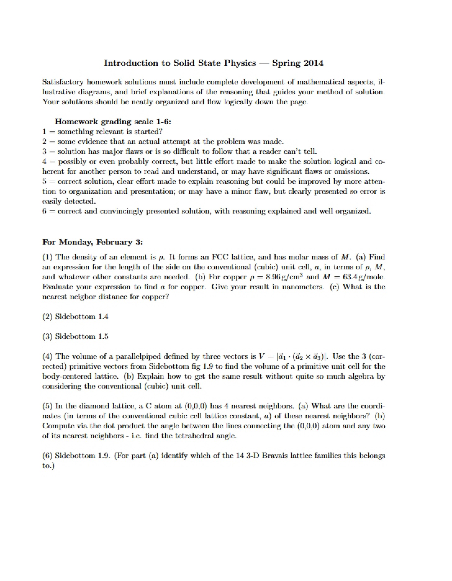 Solid State Physics Intro