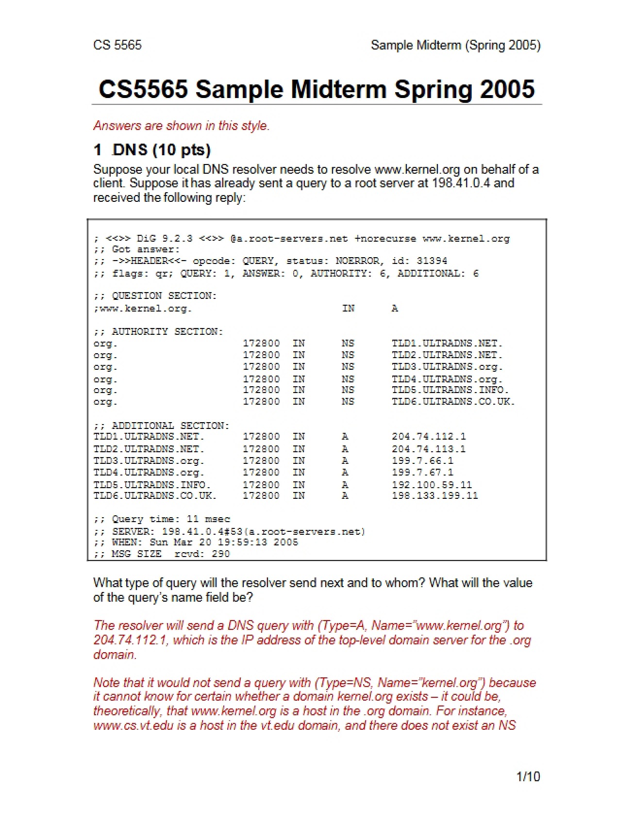 Midterm Exam Sample