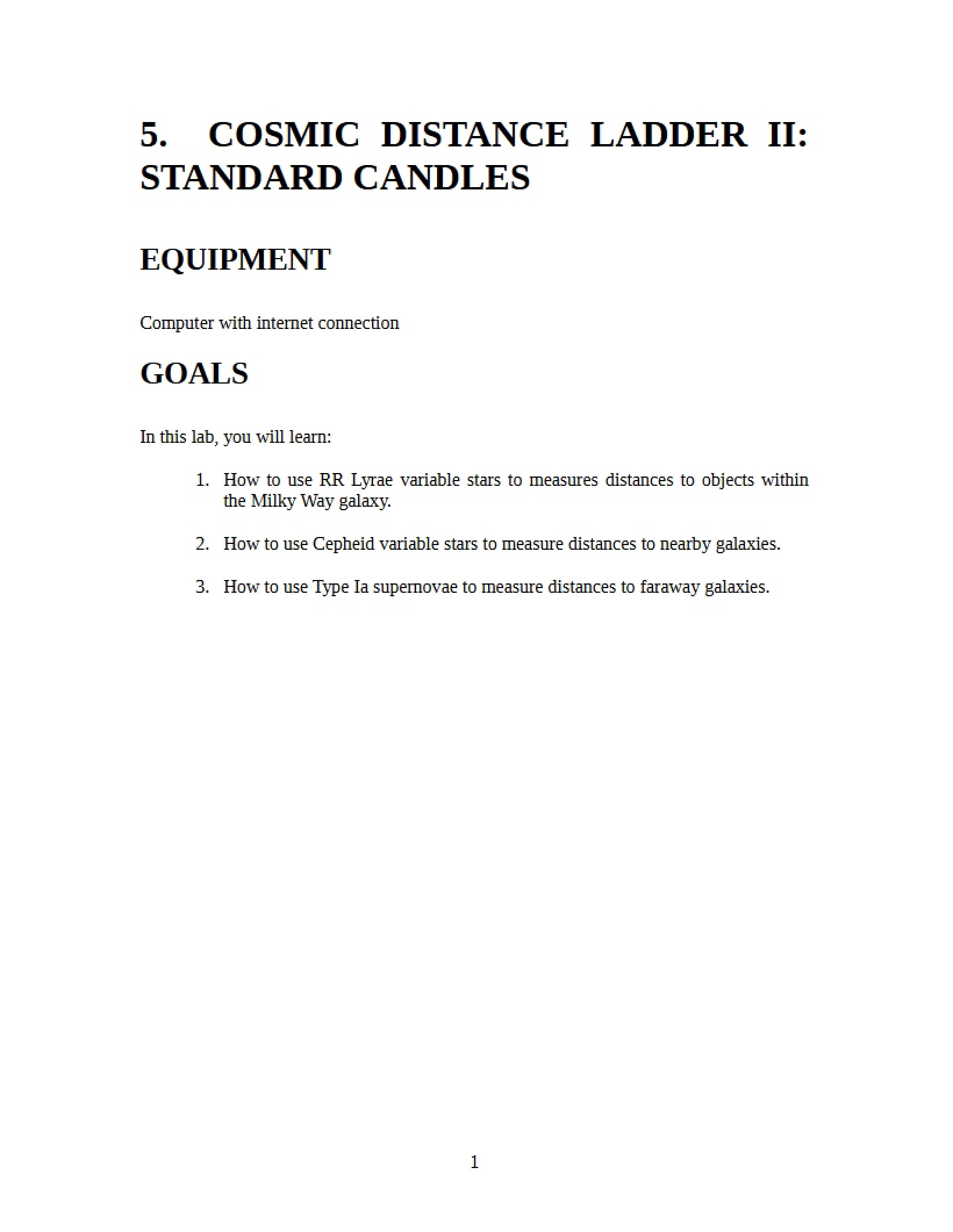Standard Candles Cosmic Distance Ladder II