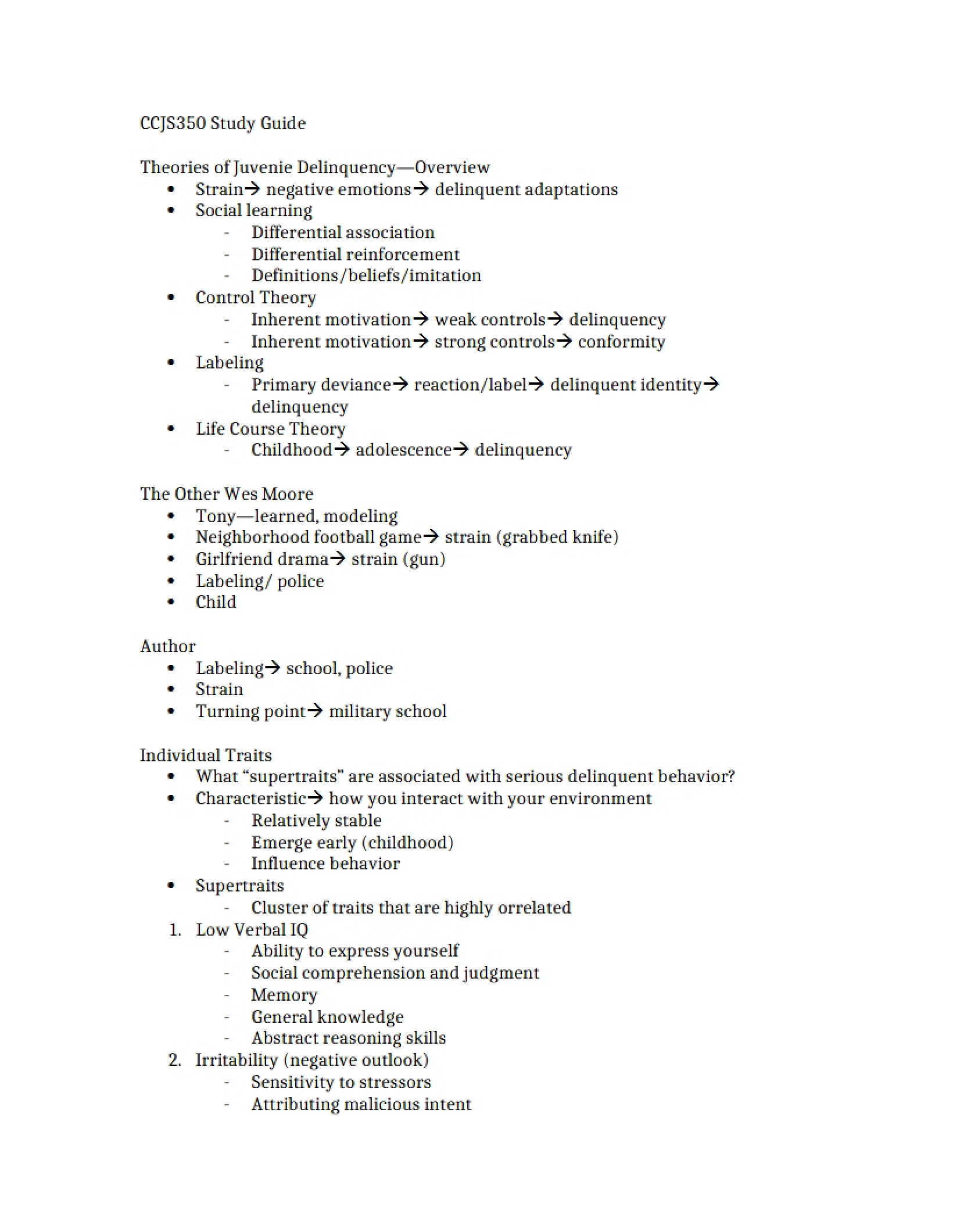 Juvenile Justice Comprehensive Study Resource