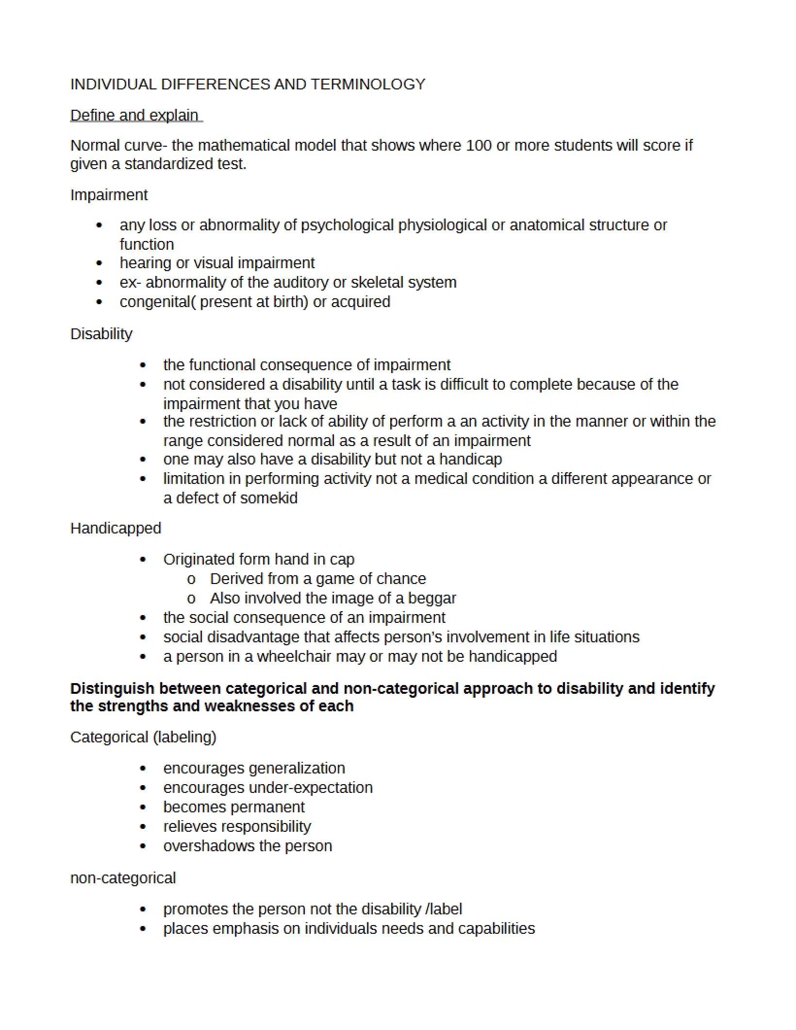 Adapted Physical Activity Test 1
