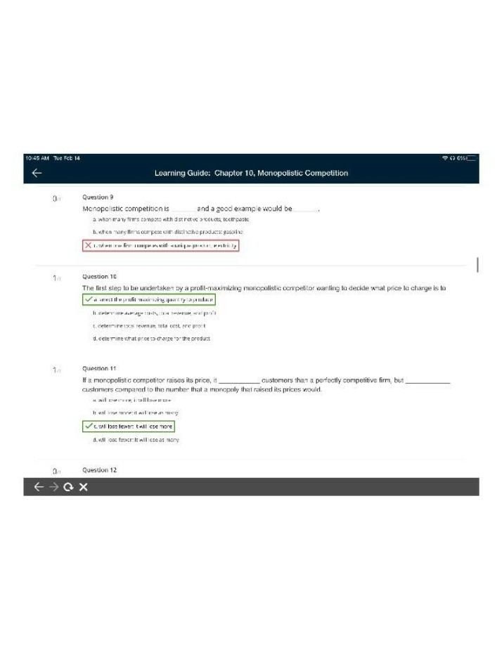 Chapter 10 Learning Guide - Monopolistic Competition