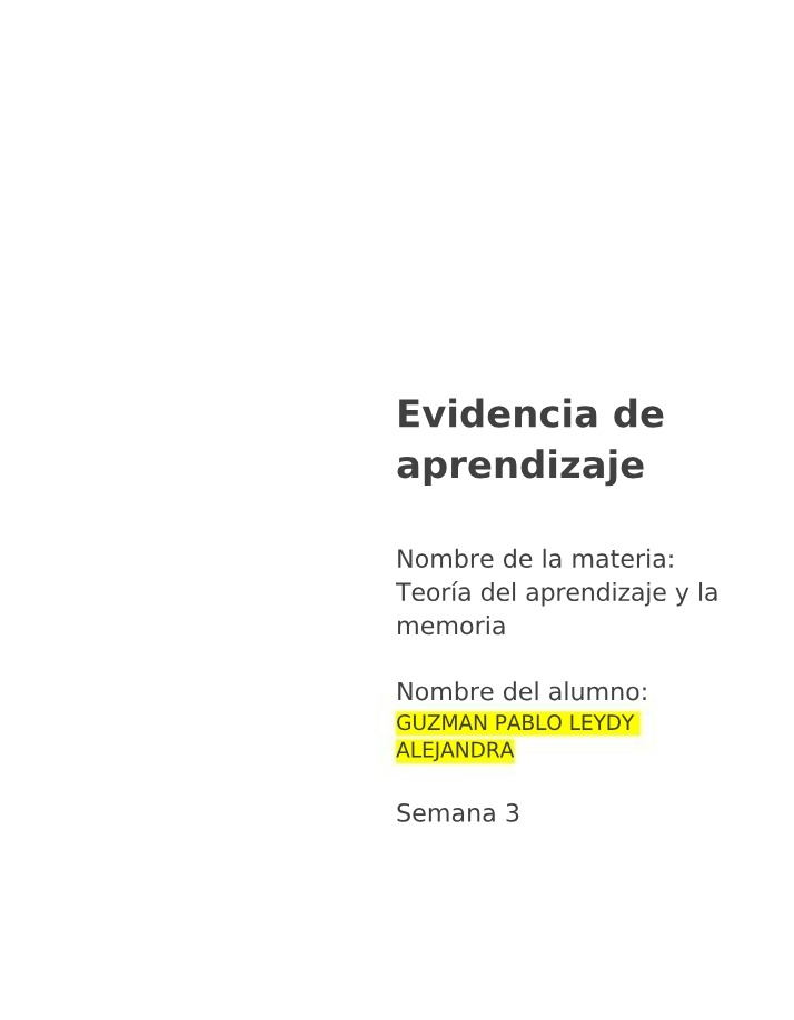 Evidencia para el Aprendizaje
