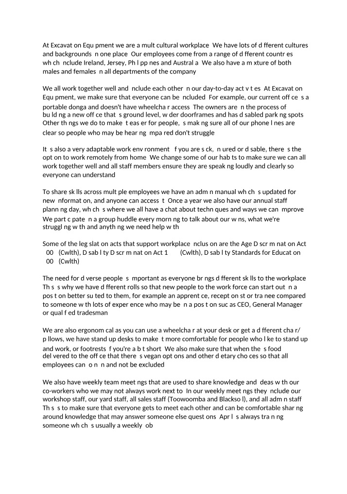 Essay on Inclusive Practices