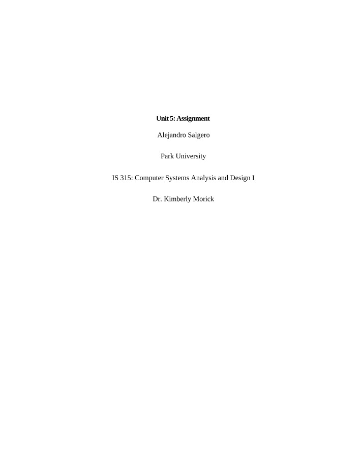 DFD Assignment for Unit 5