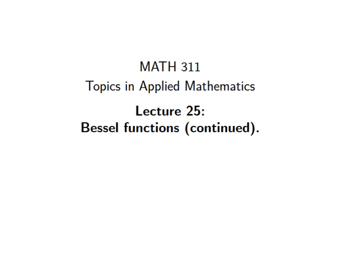 Lecture Four, Part Five (Web Version)
