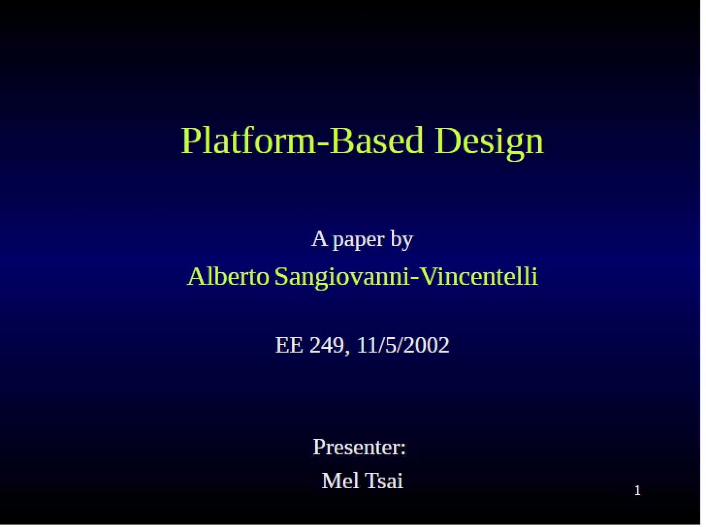 Platform-Oriented Design