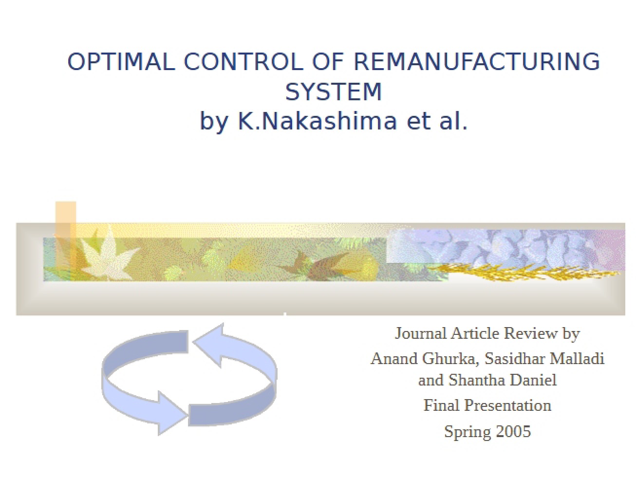 Principles of Optimal Control