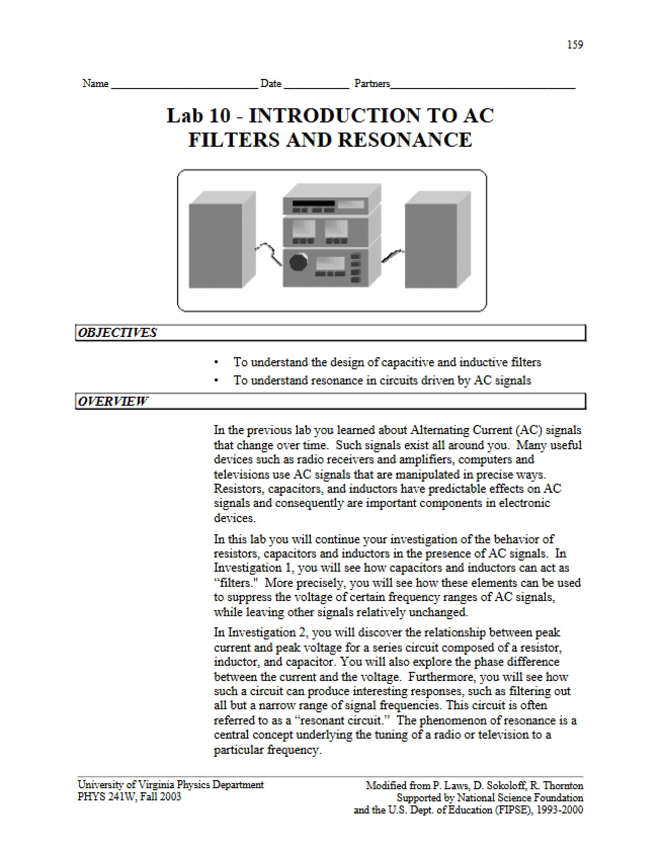 Intro to Resonance and AC Filters