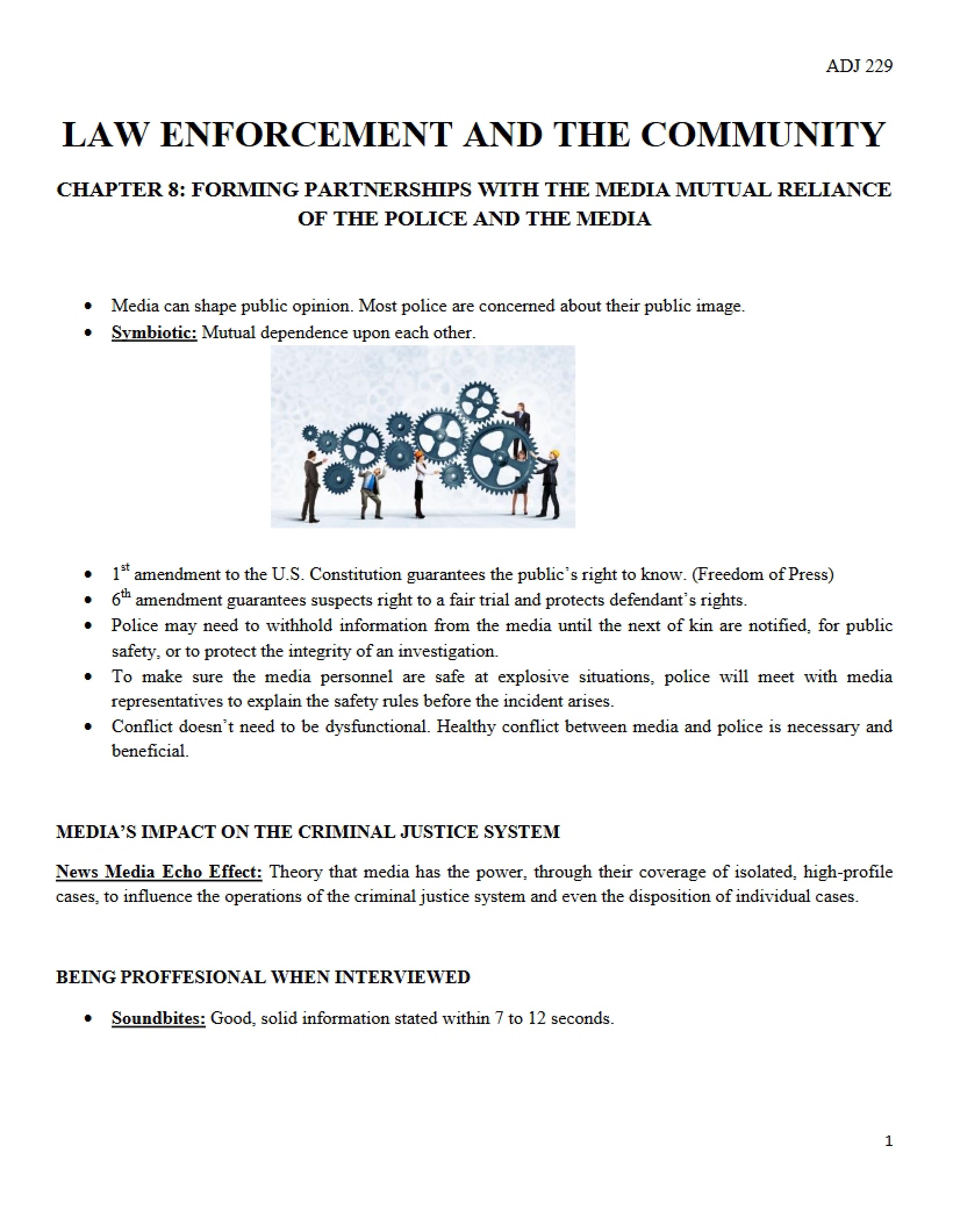 Community and Law Enforcement Relations