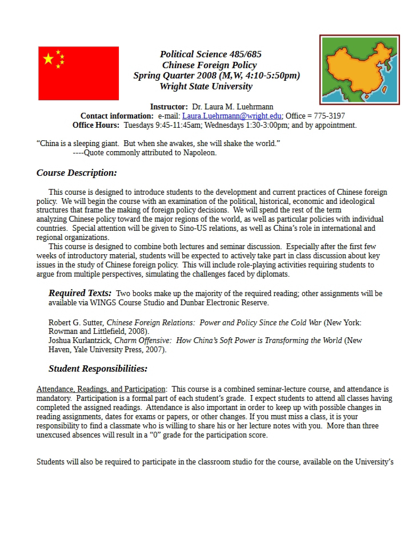 Syllabus (PLS 485)