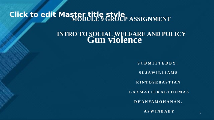 Group Assignment for Module 9