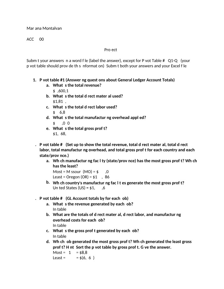 ACC 3400 Project 2