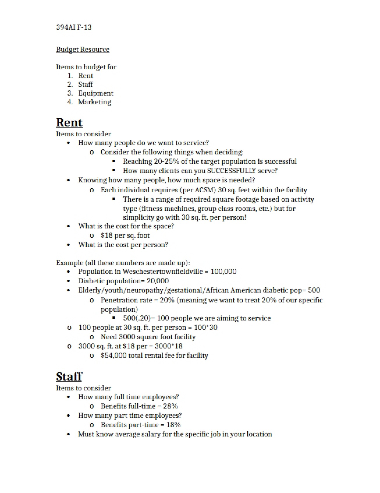 Budgeting Resource Material
