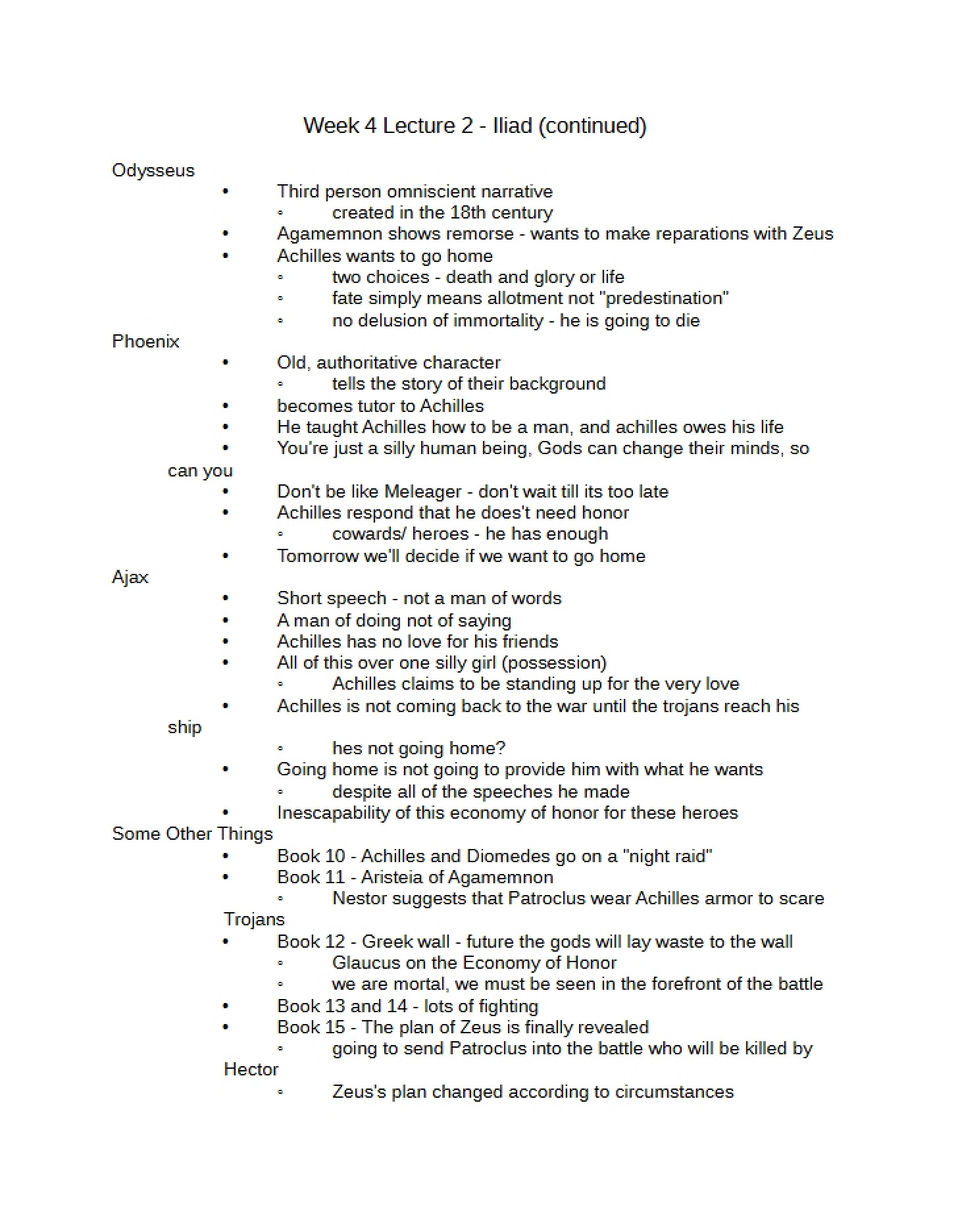 Iliad - Continued