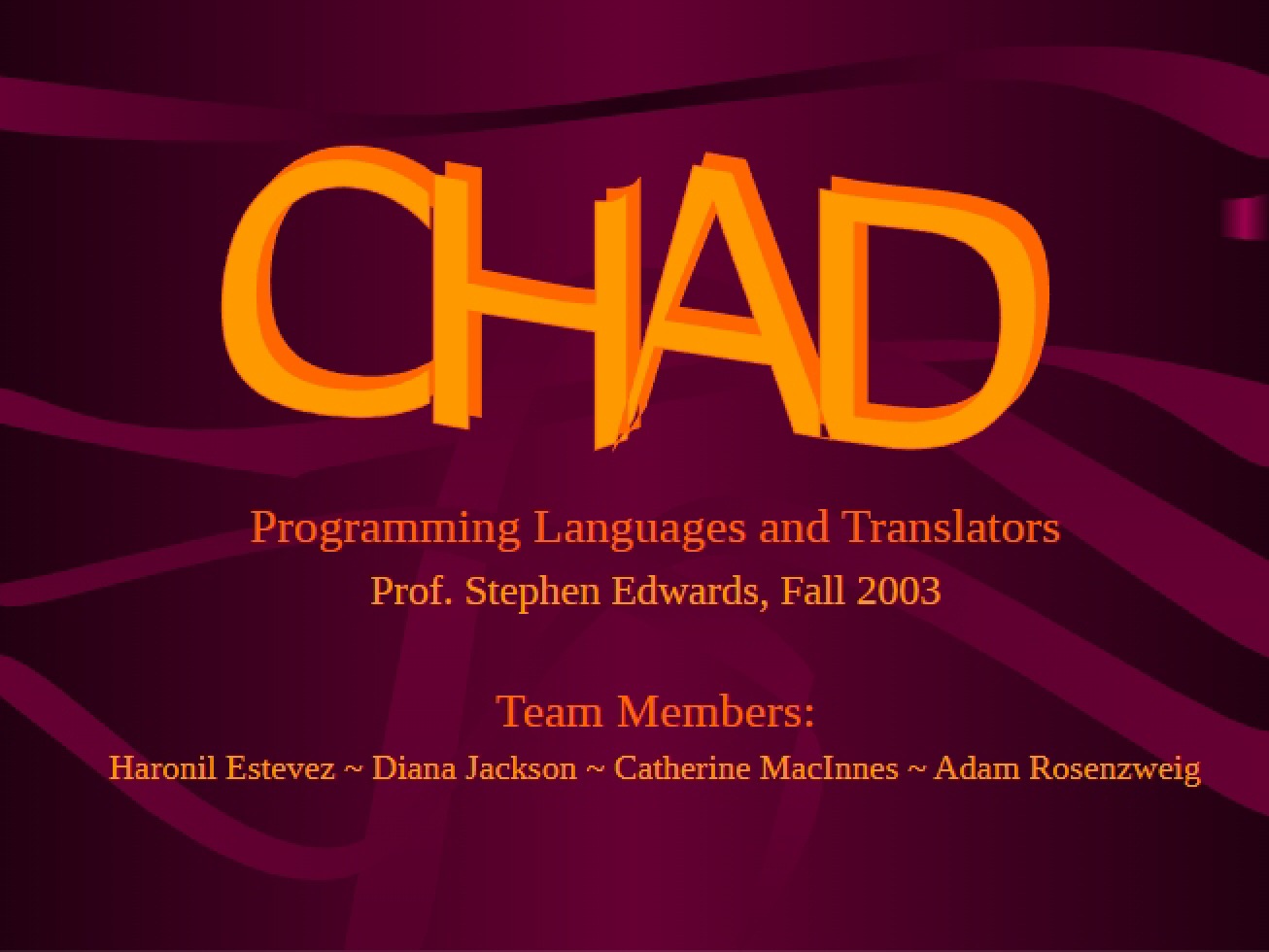 CHAD Project