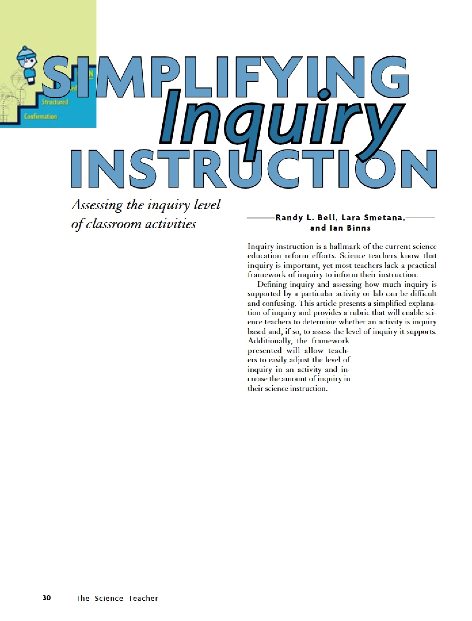 Article on Bell Inquiry