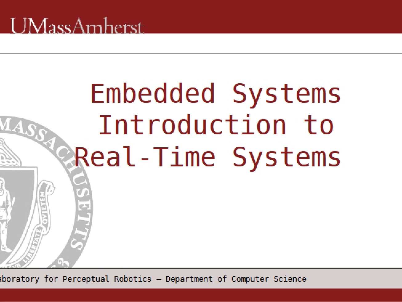 Systems in Real-Time