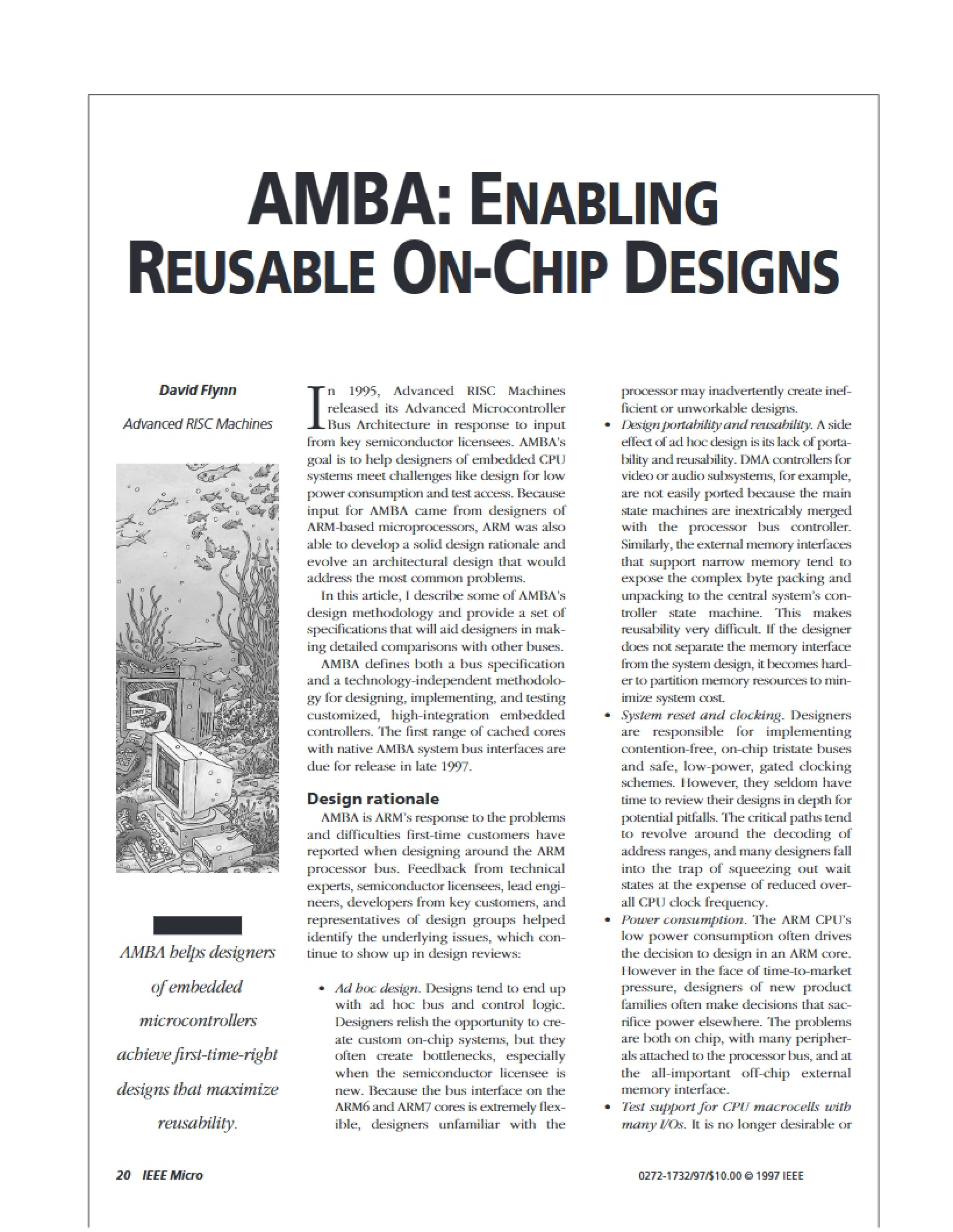 Reusable On-Chip Designs AMBA