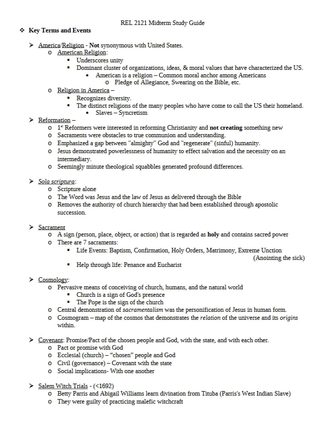 Midterm Assessment