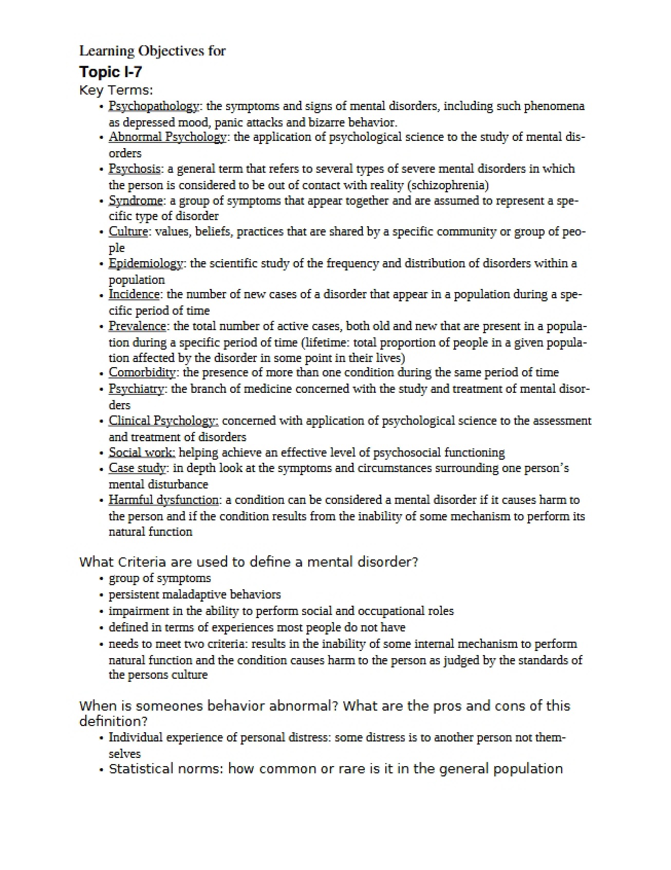 Second Set of Lecture Notes
