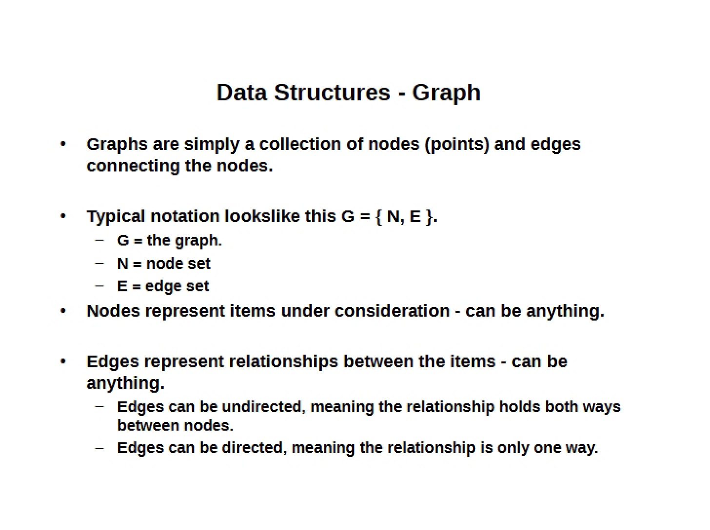 Graph Data Structures