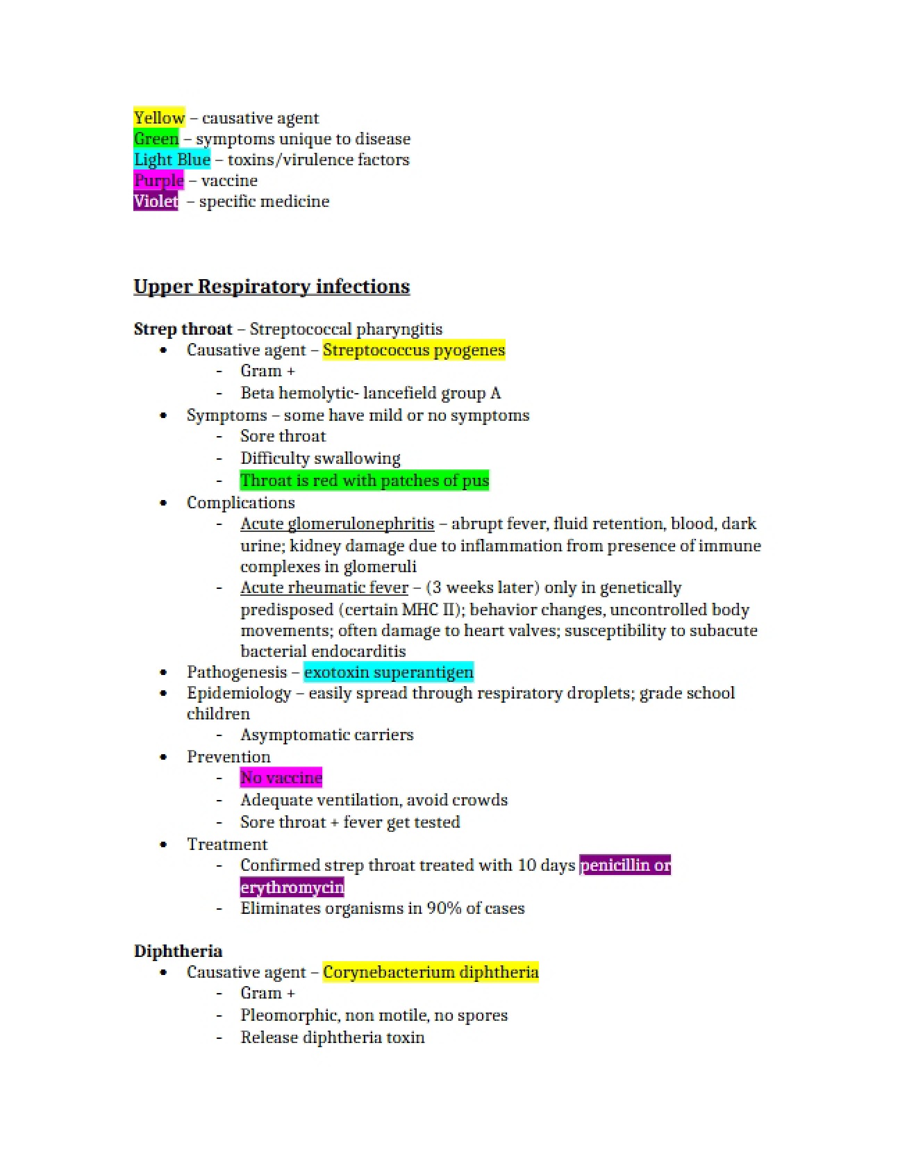 Infections of the Upper Respiratory System