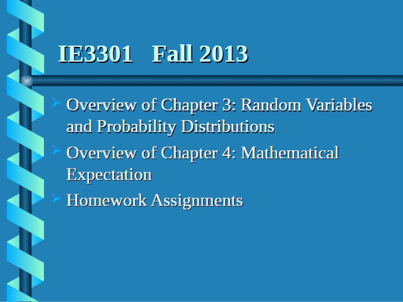 Homework Intro Ch 3 & 4 (3301)