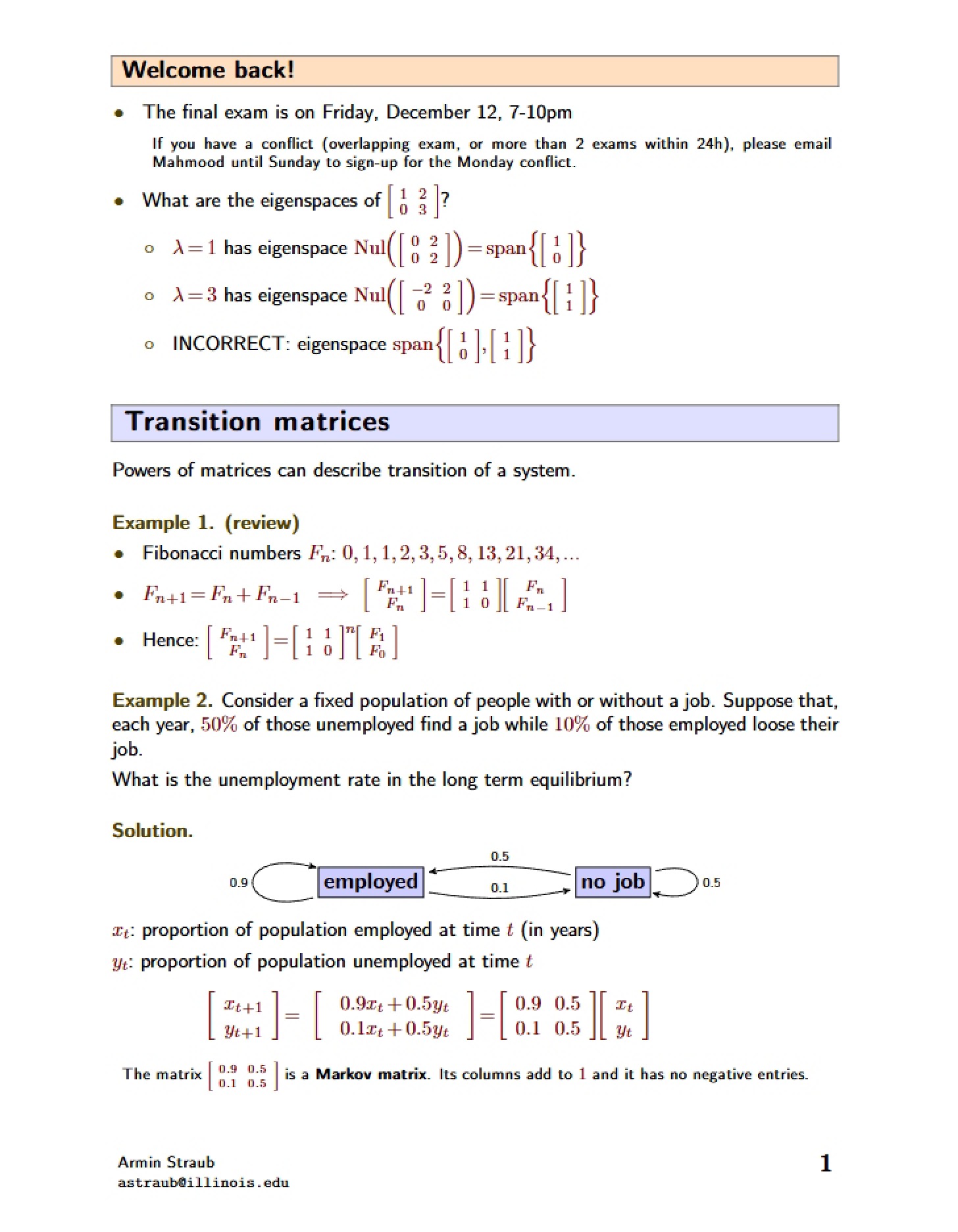 Class Notes 36