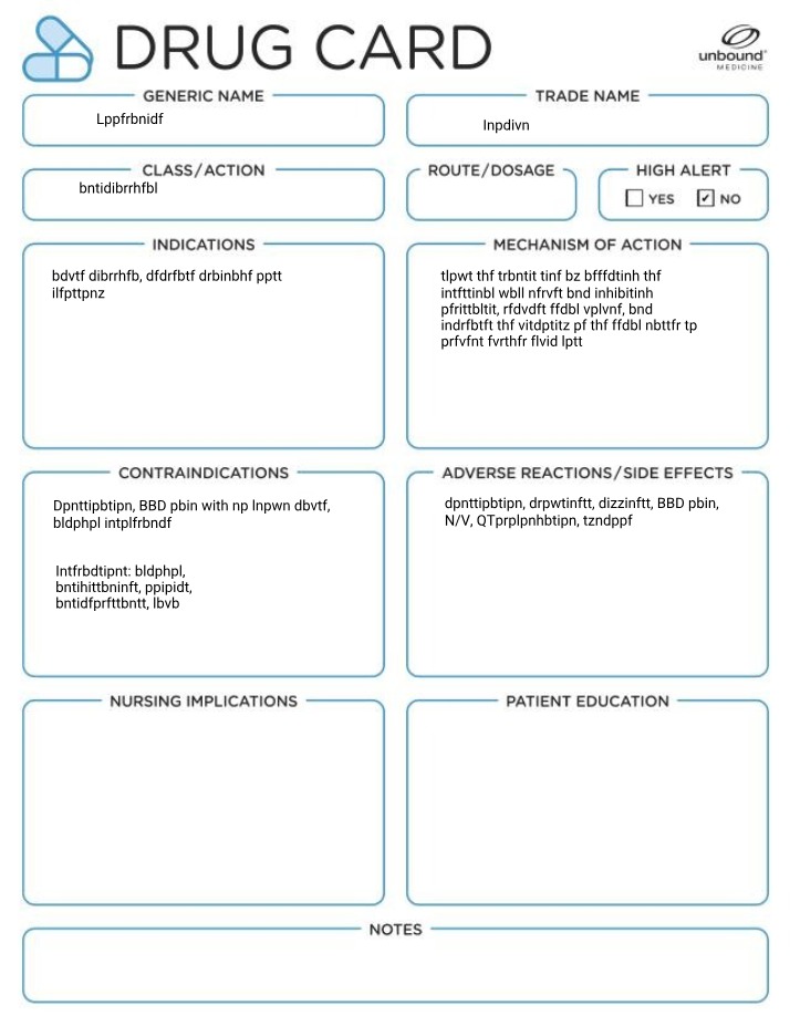 Drug Card for Lppfrbnidf