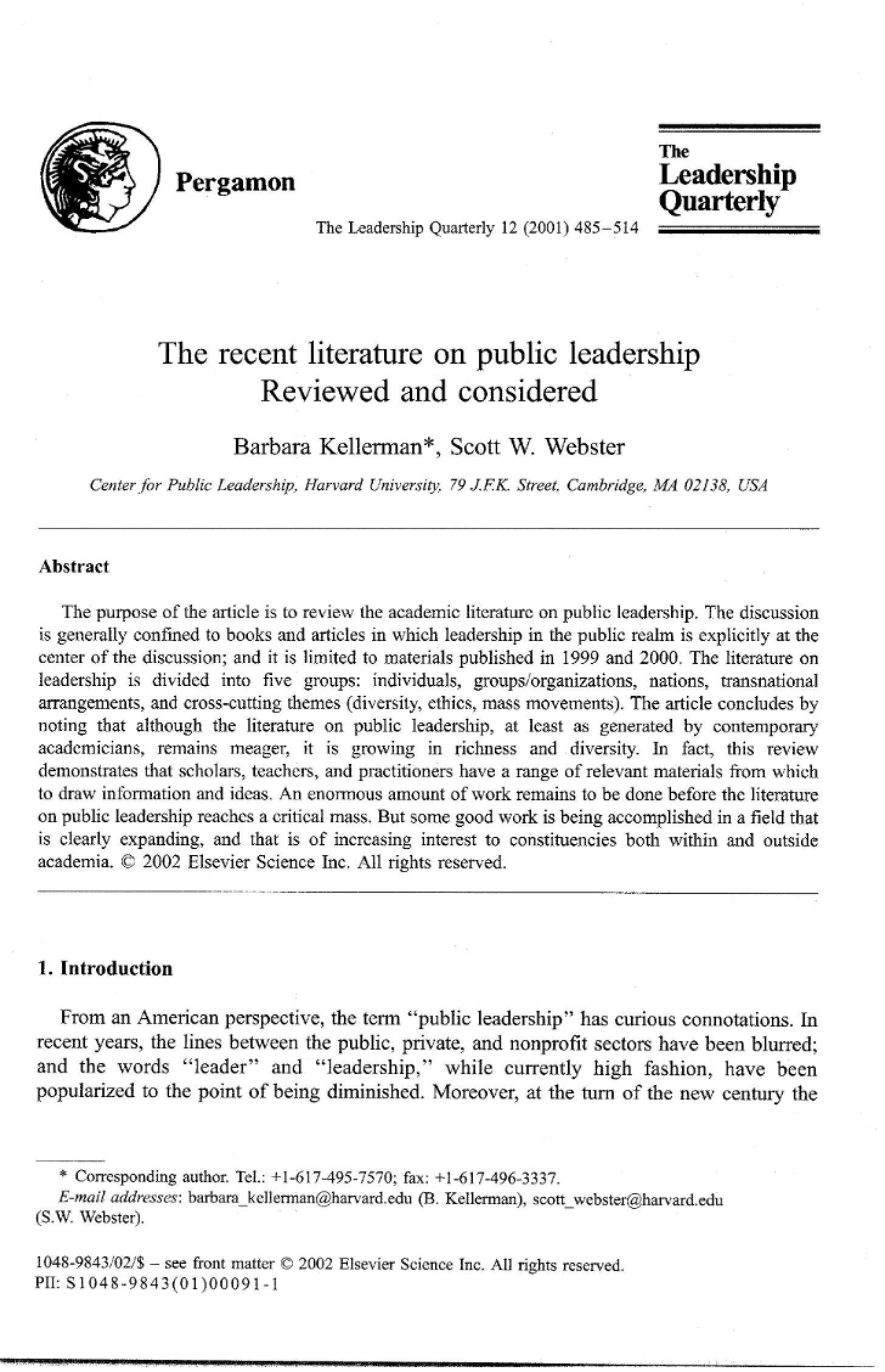 Paper for Research
